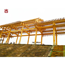 泸州防腐木长廊景观游廊加工设计