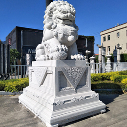 台州花岗岩石雕狮子