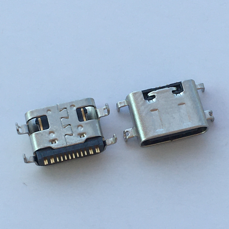 USB TYPE-C 16P沉板0.54四脚插板贴片SMT