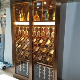 广州红酒柜定制 电子金属酒架 红酒储存展示柜厂家缩略图