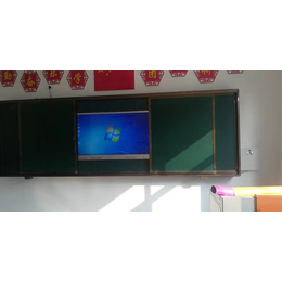  嘉欣TV4-1300多媒体教室推拉组合绿板教室班班通教学绿板