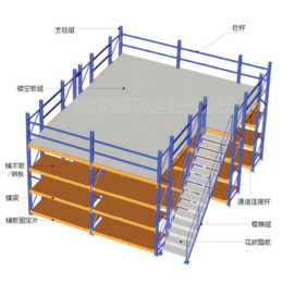 山东货架厂钢平台组装可拆装钢平台建筑钢平台定制