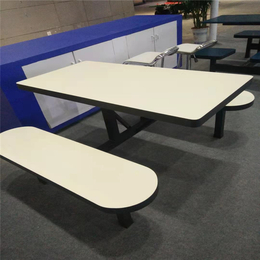快餐桌椅连体组合多人桌加固型