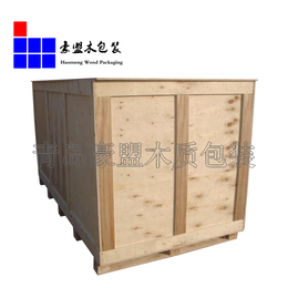 木包装箱厂家出售免熏蒸包装箱 两面进叉叉车用木箱