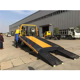 南京解放10吨大板一拖二清障车 一拖二清障车操作视频