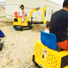 小型儿童挖掘机配件 儿童游乐挖掘机型号  广场儿童挖掘机参数