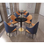  定制深圳餐厅餐桌椅咖啡厅沙发桌椅布艺软包沙发椅缩略图1
