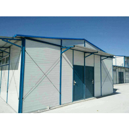 临汾霍州活动房规格型号安装师庄乡彩钢结构房封顶缩略图