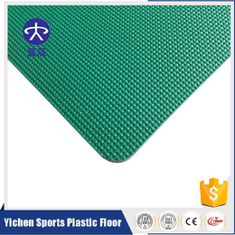 体育场馆PVC运动地板厂家出售网格纹运动塑胶地板价格