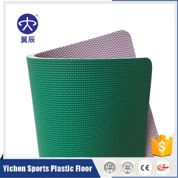 健身房PVC运动地板厂家出售网格纹运动塑胶地板价格