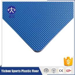 乒乓球场PVC运动地板厂家出售网格纹运动塑胶地板价格