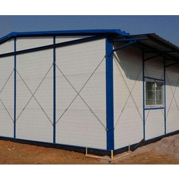 天津津南区彩钢活动板房厂家 岩棉复合板 工地活动板房安装