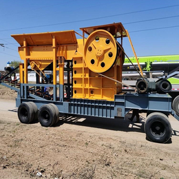 移动式石料制砂机  轮胎式移动石料生产线 重型移动制砂机