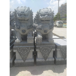 江西石雕狮子价格 石狮子生产批发厂家 2.5米石雕狮子