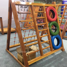 园户外大型木质滑梯儿童室内攀爬架组合玩具小区游乐设备定制