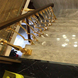 设计别墅铜楼梯立柱扶手 气质源于生活