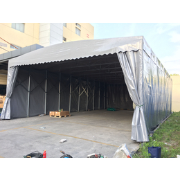 上海推拉式大型简易雨棚 活动伸缩门设计