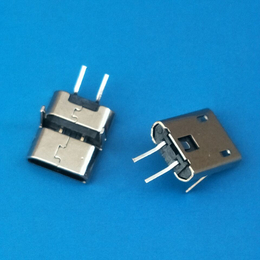 MICRO USB充电插座2P母座180度两<em>脚</em>贴片 <em>脚</em><em>高</em>