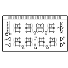 双排电子计步器IC触点计数器芯片