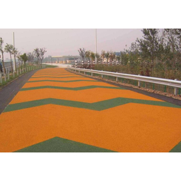 上海彩色沥青 脱色沥青 色粉 彩色透水混凝土 路面施工