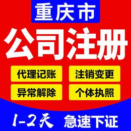 重庆巴南龙洲湾公司注册代理记账 个体工商执照办理