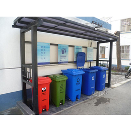 供应城市垃圾分类亭马路垃圾分类亭户外垃圾分类亭原厂