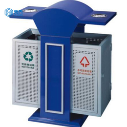 江西禾乔抚州市钢木垃圾桶钢制分类箱公园果皮箱环卫垃圾箱