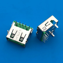 USB3.0 9P 两脚插板 快充 5A大电流 绿色胶芯
