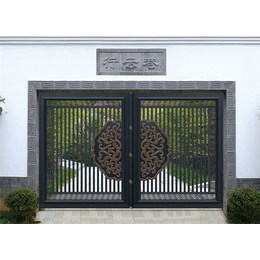 上海铝合金庭院门-铝合金别墅门-真意护栏(推荐商家)