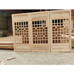 四川绵阳中式花格实木木门窗仿古门窗制作厂家