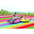 网红彩虹滑道坡度测量 七彩滑道设备 彩虹滑梯项目施工缩略图4