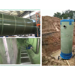 一体化泵站-来宾玻璃钢一体化泵站预制雨污提升泵站