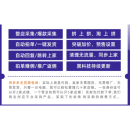 拼多多店群一键铺货软件拼上拼同行截流大额优惠券直通车玩法