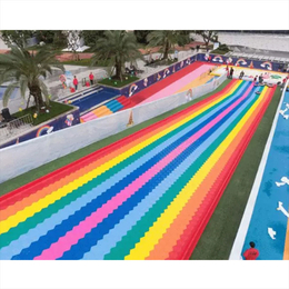 户外大型游艺设施 大型彩虹滑道项目 景区游乐设备七彩滑梯