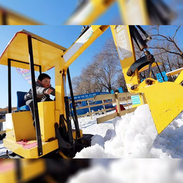 工程机械乐园设备 滑雪场小型挖掘机 雪地挖雪机厂家 