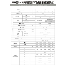 石河子MH单梁吊钩门式起重机