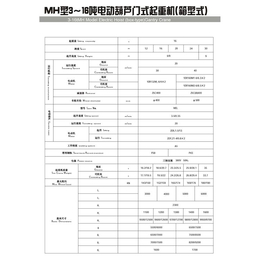 濮阳MH单梁吊钩门式起重机 MH型电动葫芦门式起重机厂