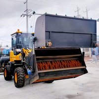 出口品牌铲车扫路机三联阀操作简单 农用机械2米扫地机多功能设计
