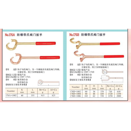 中泊桥防防爆F扳手C型扳手带爪阀门扳手 长方孔扳手 勾扳手缩略图