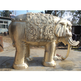铜大象雕塑定做-博轩雕塑-九江铜大象雕塑