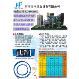 化工厂冷凝器高压清洗机船舶除锈高压清洗机HX-80150宏兴缩略图