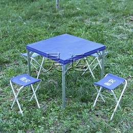 救灾折叠桌凳（塑料桌面）户外应急营救防汛指挥装备一桌四椅组合