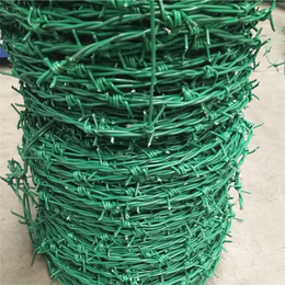 河北镀锌刺绳厂家供应铁蒺藜平凉铁丝网