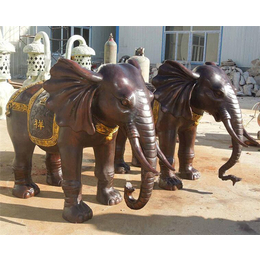 园林大象铜雕定制-博轩雕塑-临汾园林大象铜雕