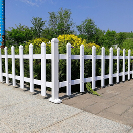 PVC塑钢草坪护栏小区花园坛圃围栏户外绿化带塑料栅栏隔离栏