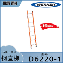 美国WERNER稳耐适用于电工作业玻璃钢梯子D6220-1