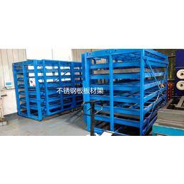 上海钢板重型伸缩货架 抽屉式板材货架厂家 3米板材上架存放