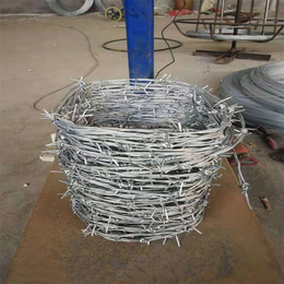 河北镀锌刺绳厂家供应赣州铁丝网围栏宜春带刺钢丝网
