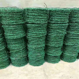 河北镀锌刺绳厂家供应合肥热镀锌钢丝网圈山带刺铁丝网