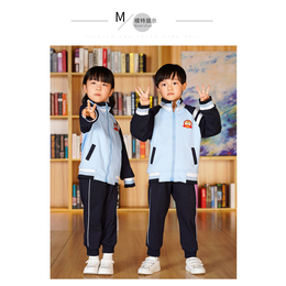 中小学生活力校服春秋套装蓝色运动服班服